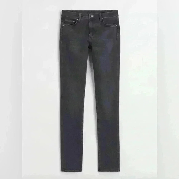 H&M Women's Black Mid Rise Shaping Skinny Regular Waist Denim Jeans Size 25 - Picture 1 of 16